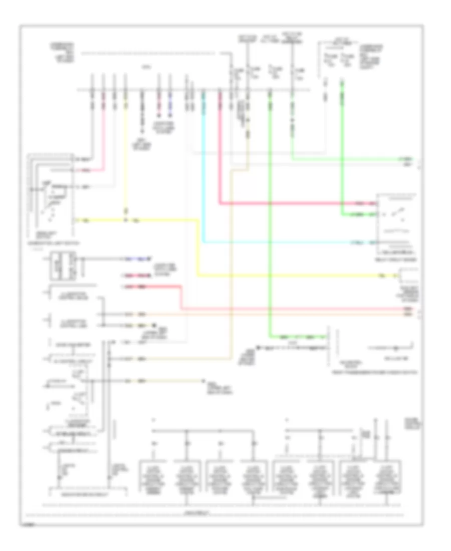 Instrument Illumination Wiring Diagram Except Hybrid 1 of 2 for Honda Accord Touring 2014