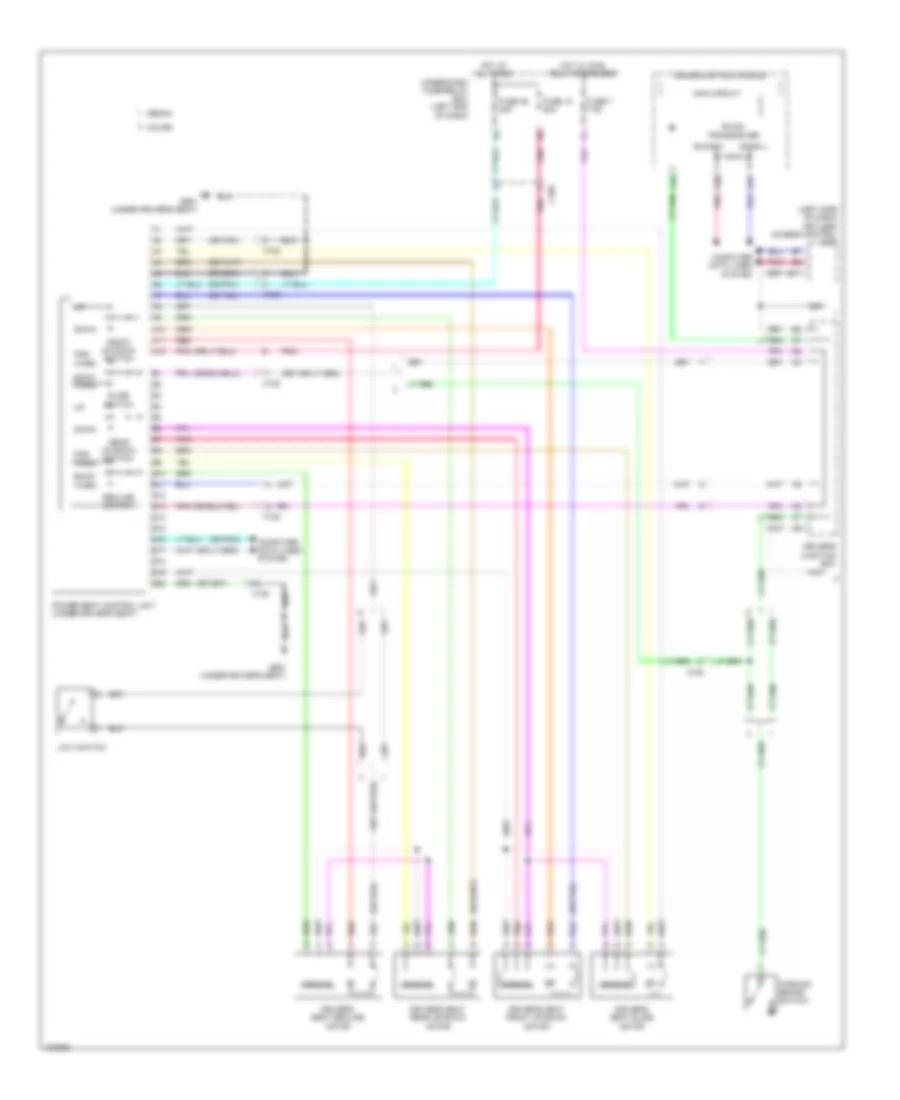 Memory Systems Wiring Diagram Except Hybrid 1 of 2 for Honda Accord Touring 2014