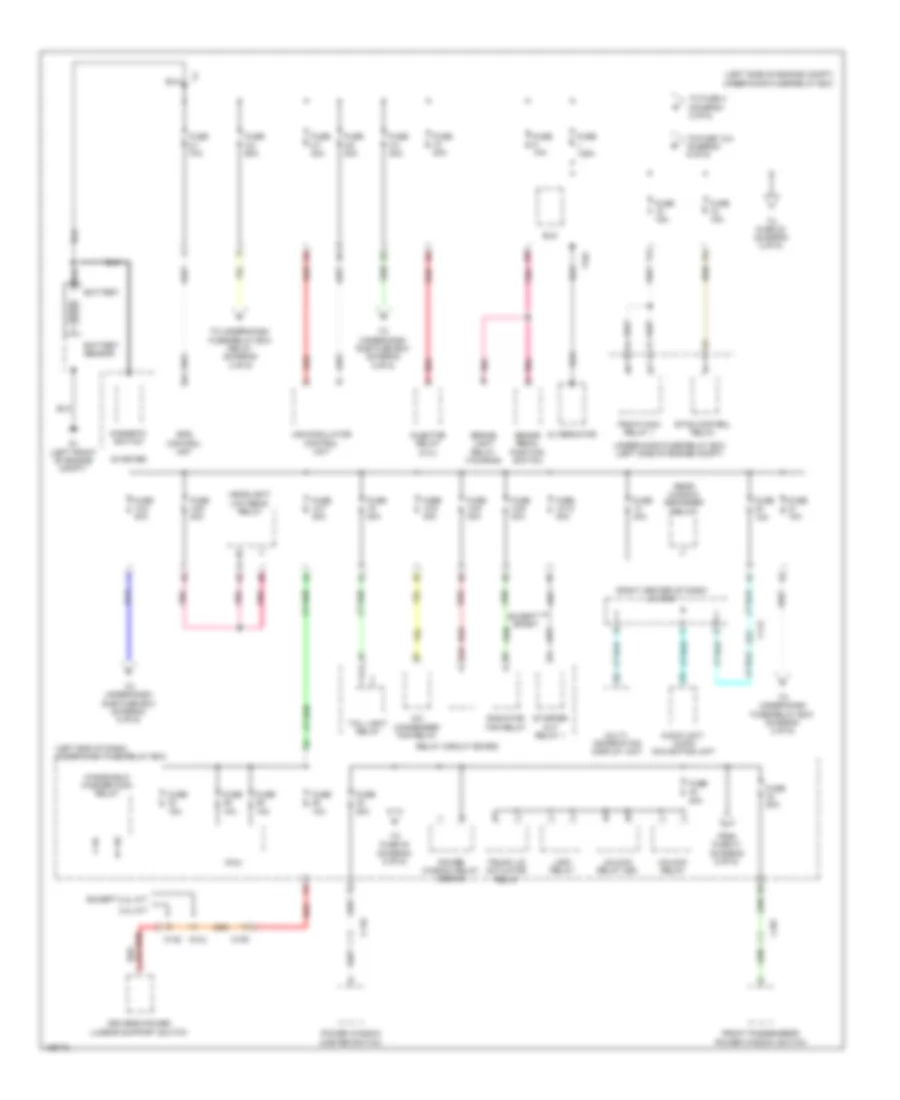 Power Distribution Wiring Diagram Except Hybrid 1 of 6 for Honda Accord Touring 2014