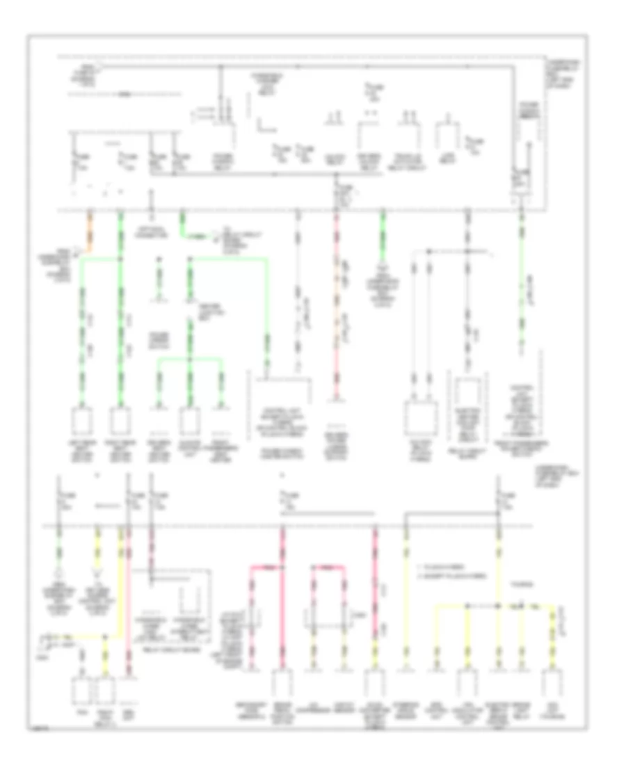 Power Distribution Wiring Diagram, Hybrid (3 of 5) for Honda Accord Touring 2014