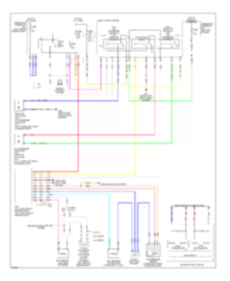Cooling Fan Wiring Diagram, Except Hybrid for Honda Accord Touring 2014