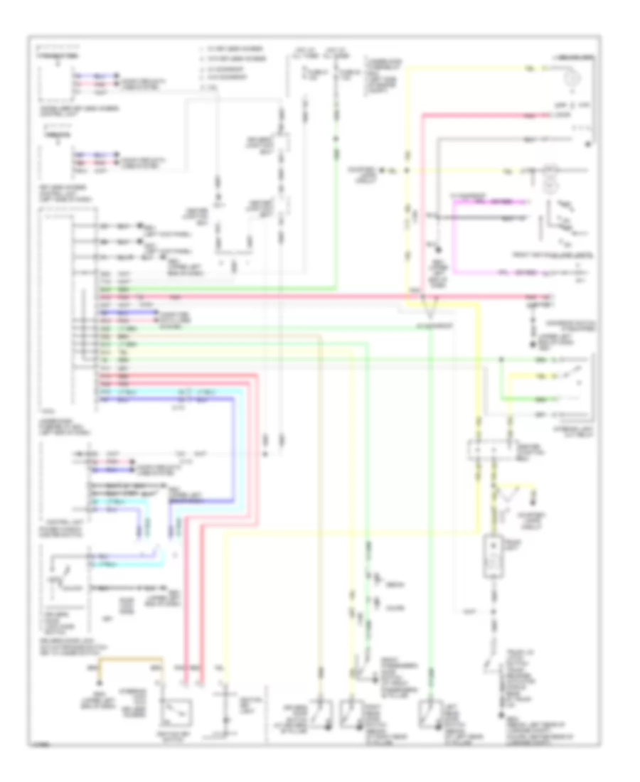 Entry Light Timer Wiring Diagram, Except Hybrid for Honda Accord Touring 2014