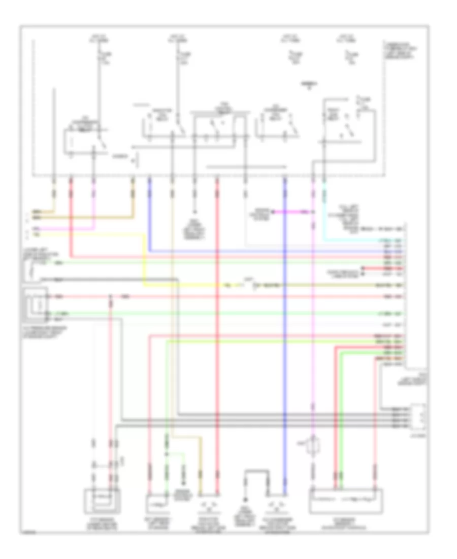 Automatic AC Wiring Diagram, Except Hybrid (3 of 3) for Honda Civic EX 2014
