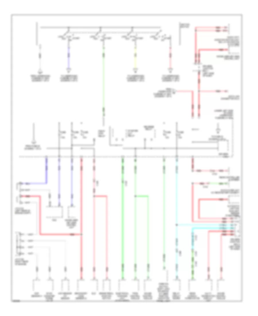 Power Distribution Wiring Diagram 2 of 4 for Honda CR V LX 2013