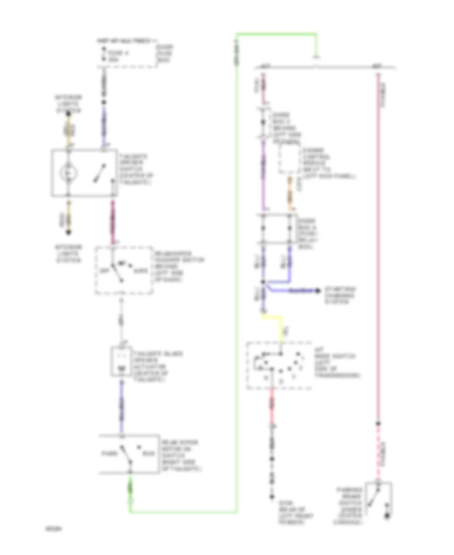 Tailgate Release Wiring Diagram for Honda Passport LX 1994