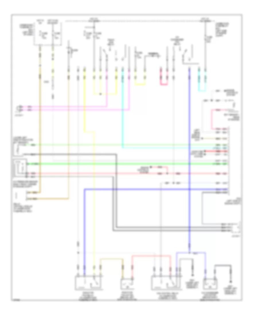 Cooling Fan Wiring Diagram, Hybrid for Honda Civic Natural Gas-L 2014