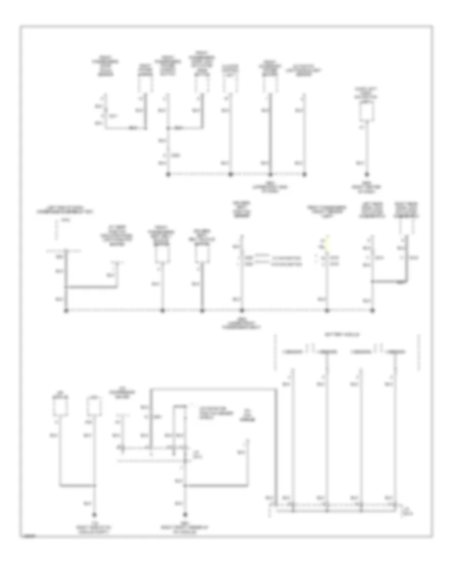Ground Distribution Wiring Diagram, Hybrid (4 of 4) for Honda Civic Natural Gas-L 2014