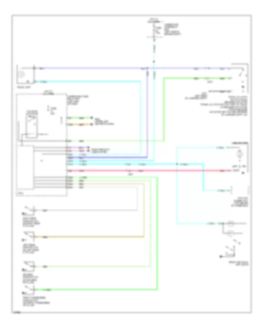 Courtesy Lamps Wiring Diagram, Hybrid for Honda Civic Natural Gas-L 2014
