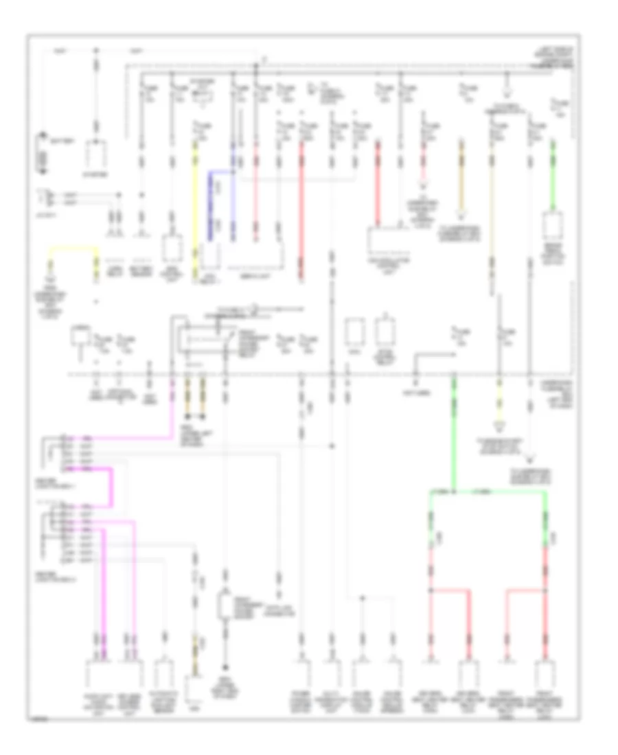 Power Distribution Wiring Diagram, Hybrid (1 of 5) for Honda Civic Natural Gas-L 2014