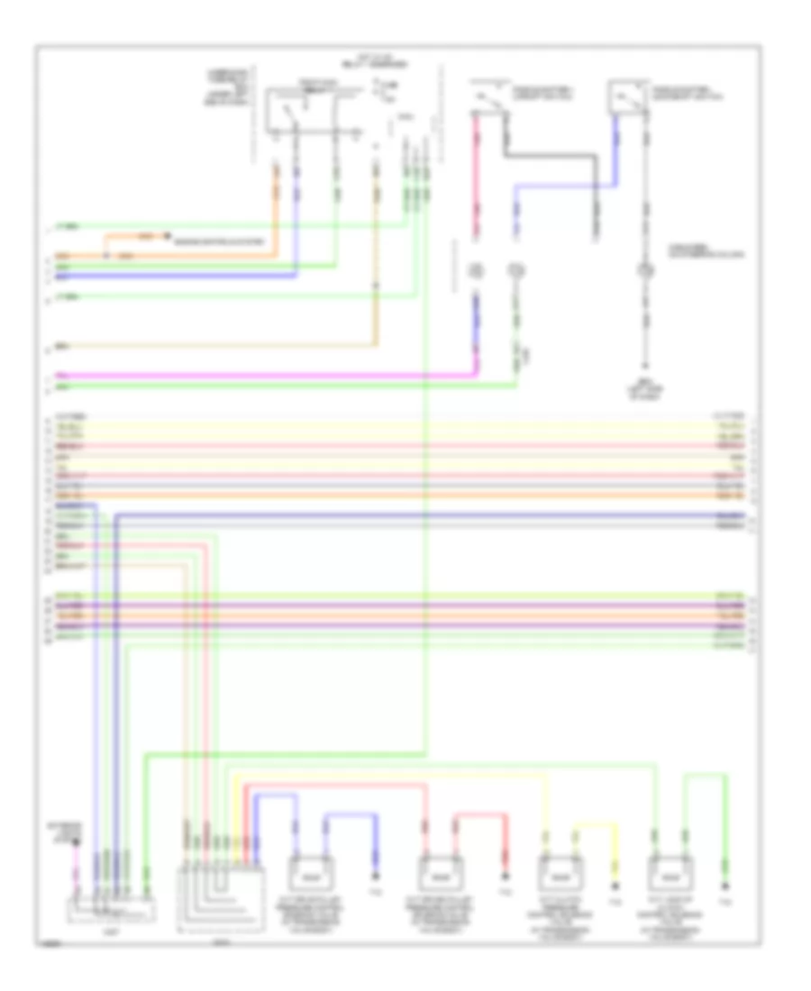 Transmission Wiring Diagram, Except Hybrid (2 of 3) for Honda Civic Natural Gas-L 2014