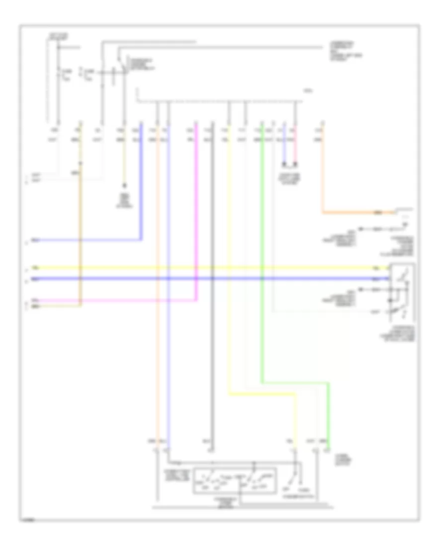 WiperWasher Wiring Diagram, Except Hybrid with Keyless Access (2 of 2) for Honda Civic Natural Gas-L 2014