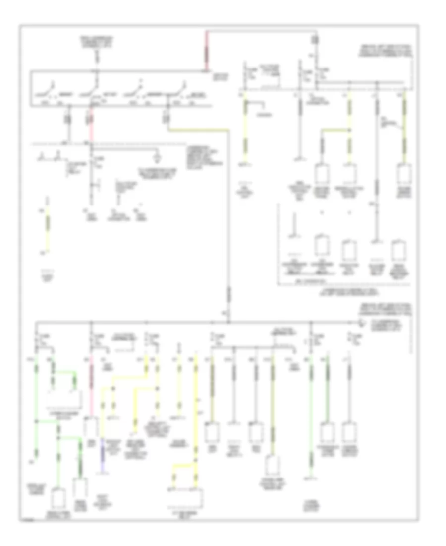 Power Distribution Wiring Diagram 3 of 4 for Honda Element DX 2004