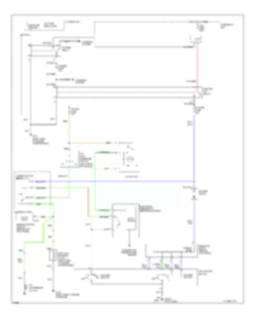2 6L A C Wiring Diagram Late Production for Honda Passport LX 1995