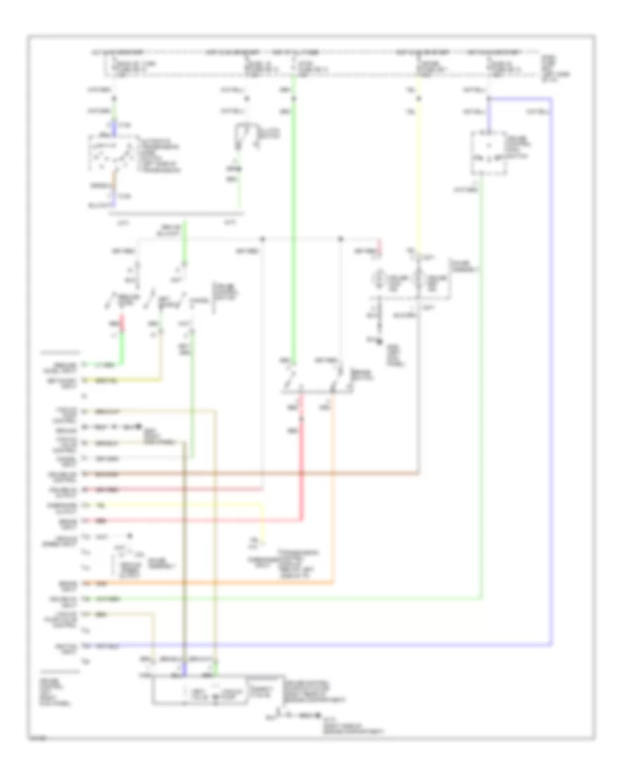 Cruise Control Wiring Diagram Late Production for Honda Passport LX 1995