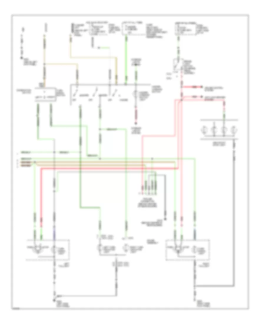 Exterior Lamps Wiring Diagram Late Production 2 of 2 for Honda Passport LX 1995