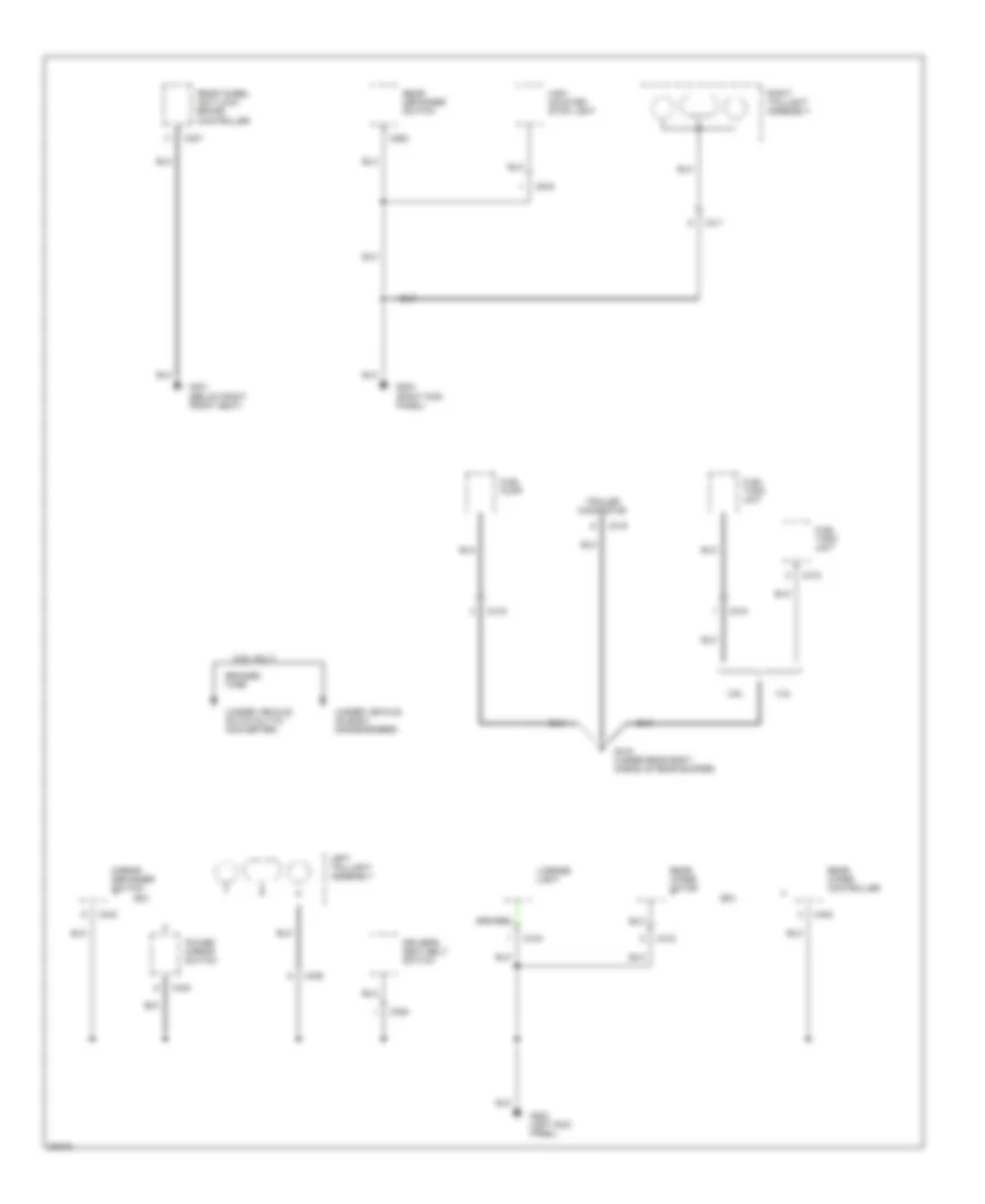 Ground Distribution Wiring Diagram Early Production 4 of 4 for Honda Passport LX 1995