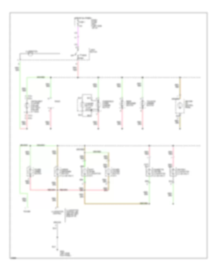 Interior Light Wiring Diagram Early Production 2 of 2 for Honda Passport LX 1995