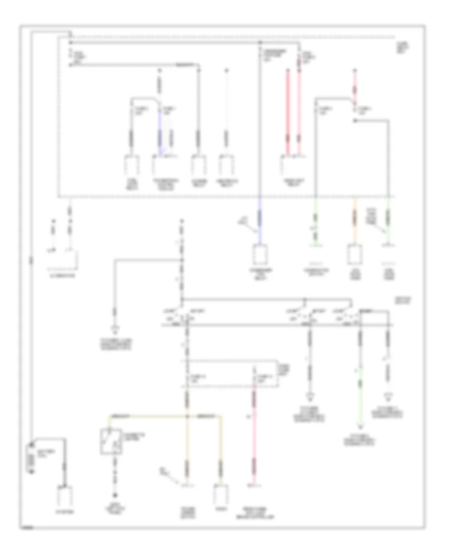 Power Distribution Wiring Diagram Early Production 1 of 5 for Honda Passport LX 1995