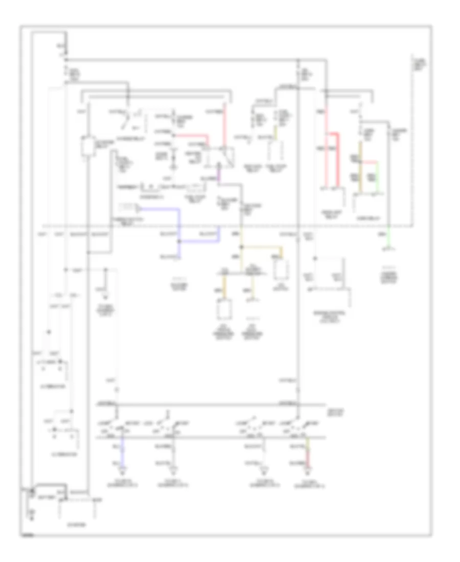 Power Distribution Wiring Diagram Late Production 1 of 3 for Honda Passport LX 1995