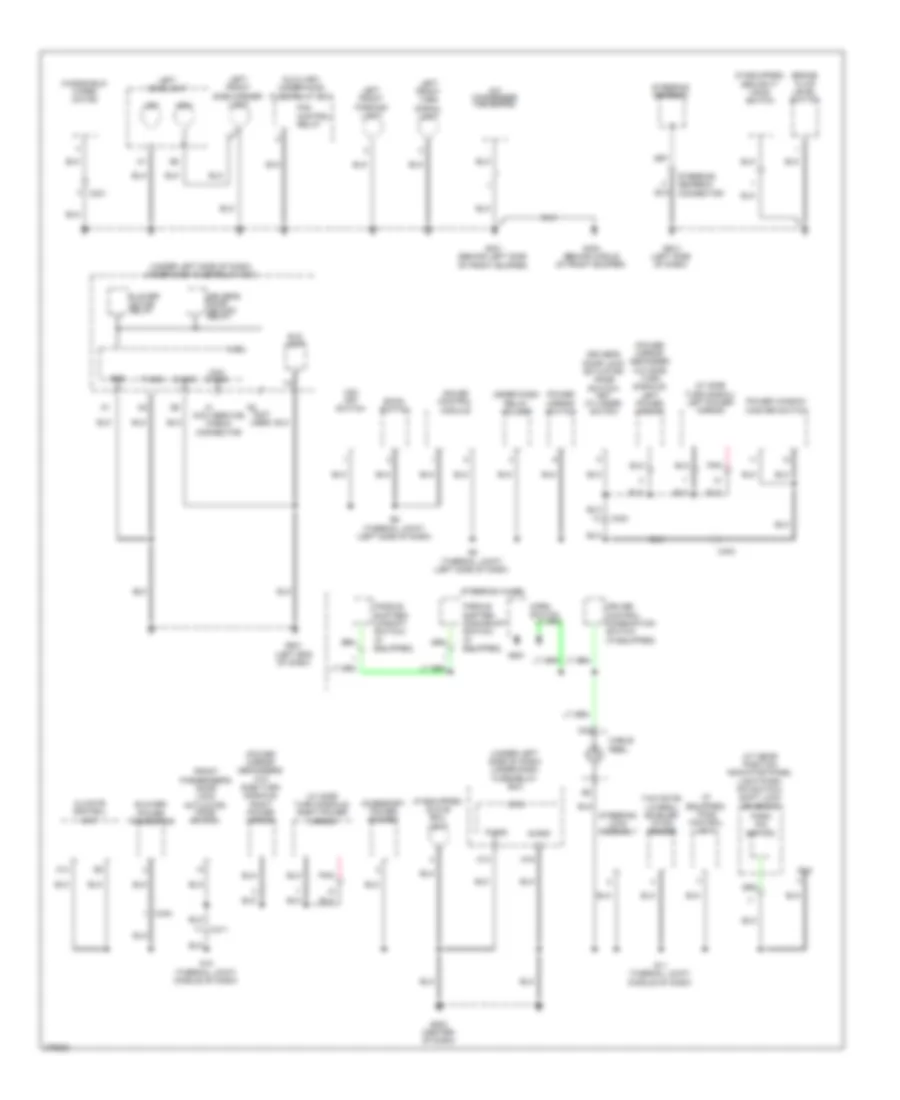 Ground Distribution Wiring Diagram (2 of 4) for Honda Insight 2014