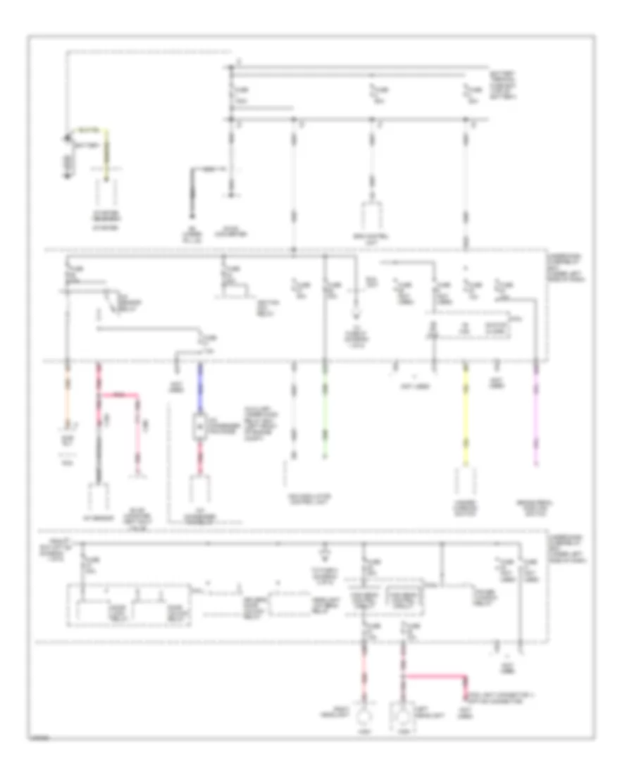 Power Distribution Wiring Diagram 1 of 5 for Honda Insight 2014