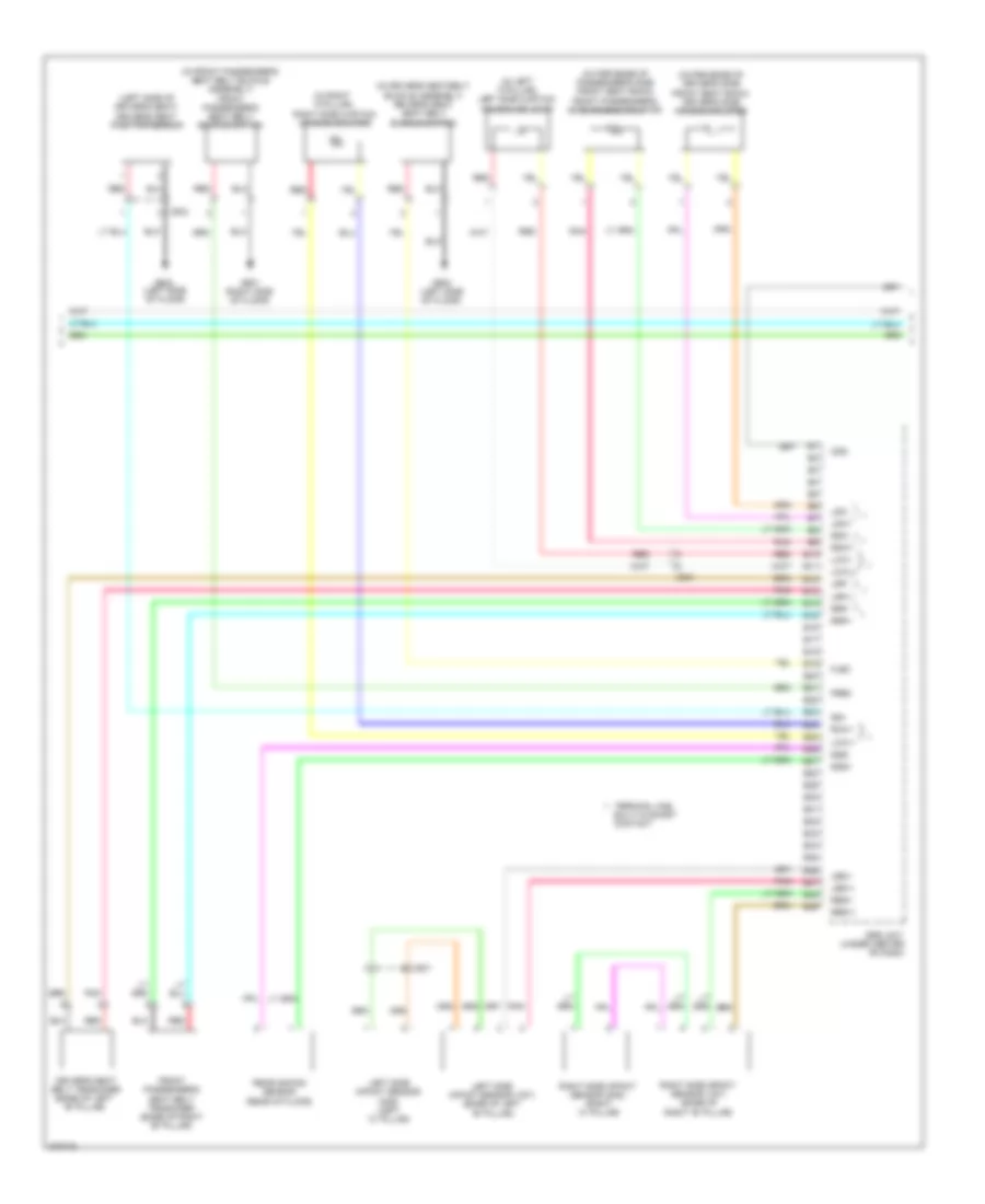 Supplemental Restraints Wiring Diagram (2 of 3) for Honda Insight 2014