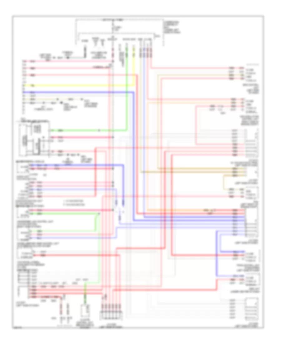 Computer Data Lines Wiring Diagram for Honda Insight EX 2014