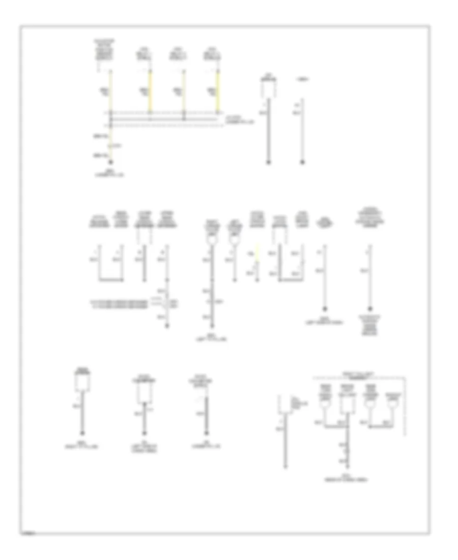 Ground Distribution Wiring Diagram (4 of 4) for Honda Insight EX 2014