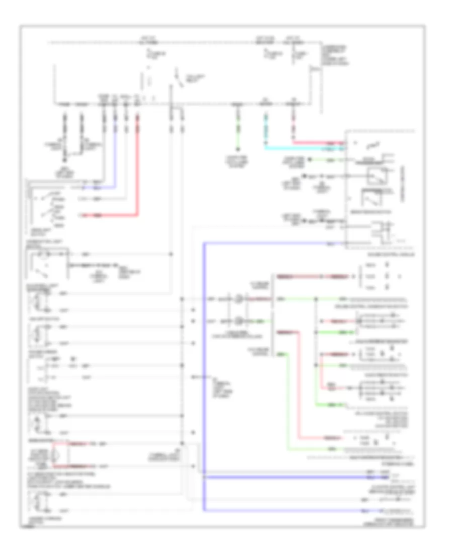 Instrument Illumination Wiring Diagram for Honda Insight EX 2014