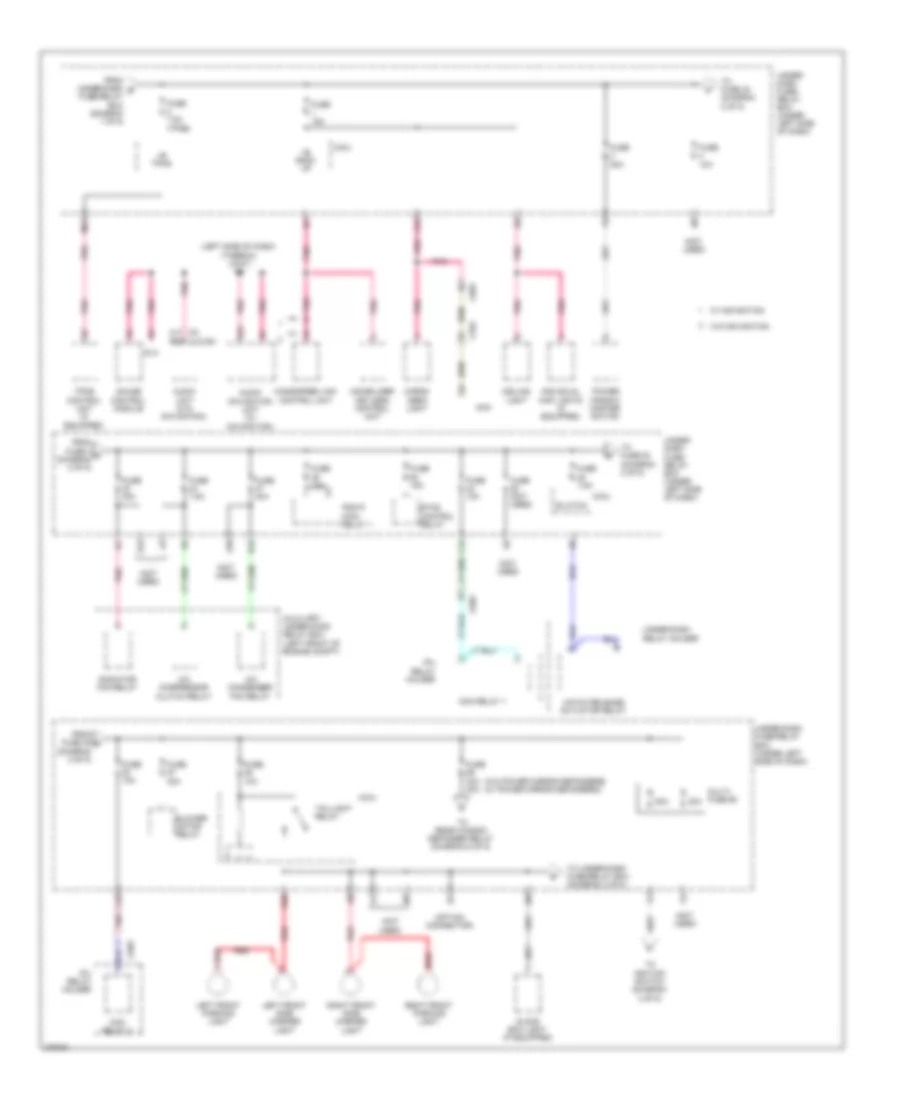 Power Distribution Wiring Diagram 2 of 5 for Honda Insight EX 2014
