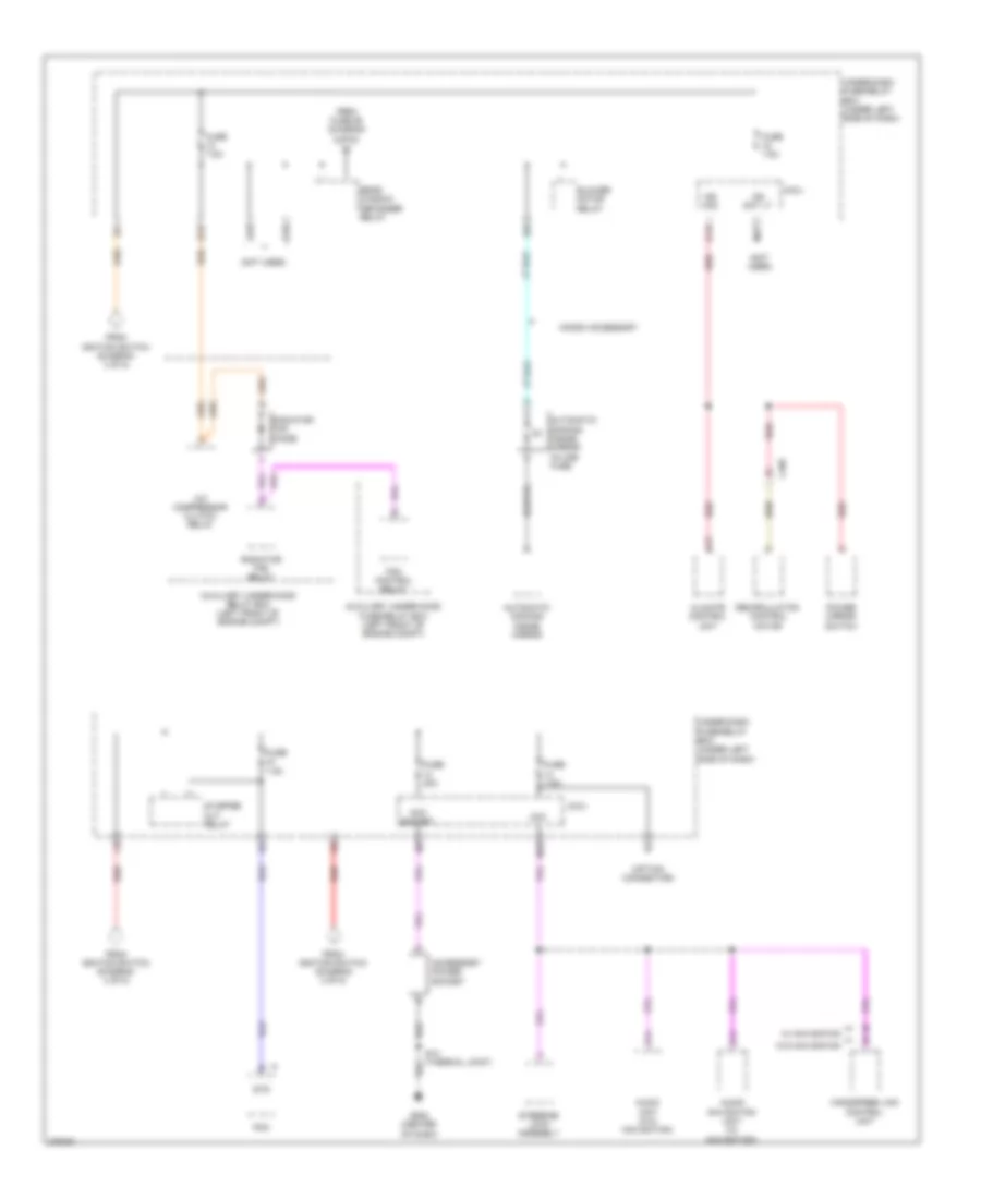 Power Distribution Wiring Diagram 5 of 5 for Honda Insight EX 2014