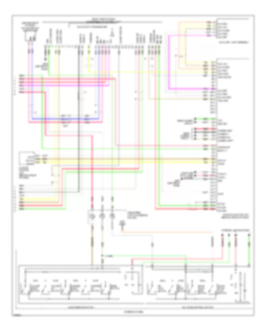 Radio Wiring Diagram, with Navigation (2 of 2) for Honda Insight EX 2014