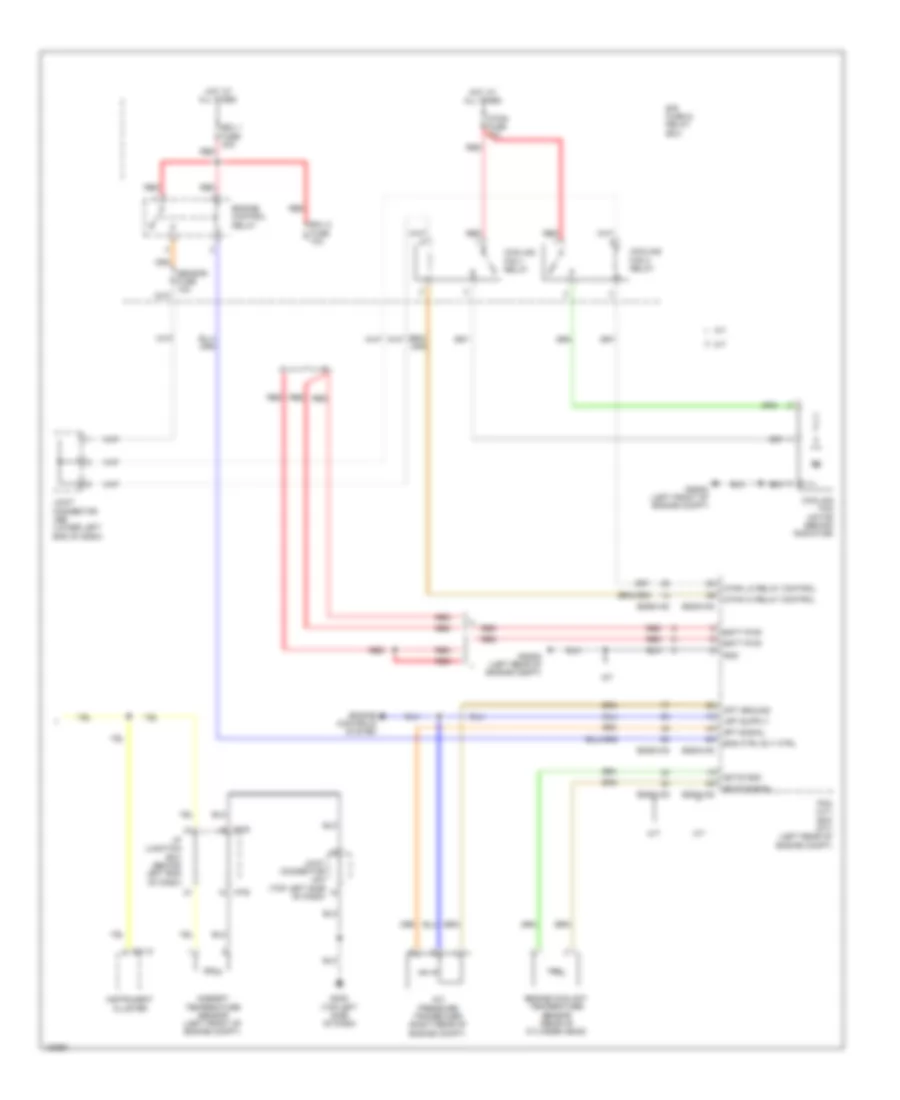 Automatic AC Wiring Diagram (2 of 2) for Hyundai Accent SE 2014
