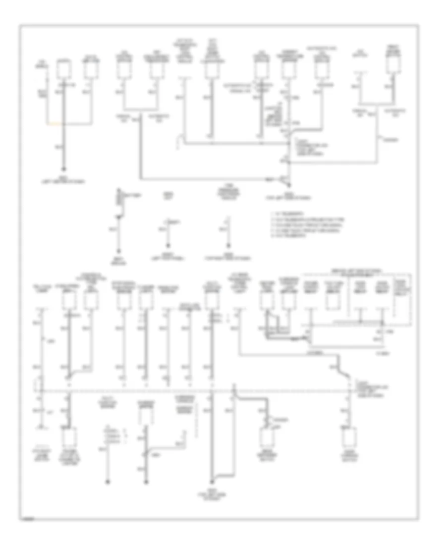 Ground Distribution Wiring Diagram 1 of 4 for Hyundai Accent SE 2014