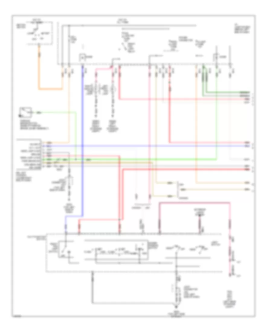 Headlights Wiring Diagram, without Telescopic (1 of 2) for Hyundai Accent SE 2014