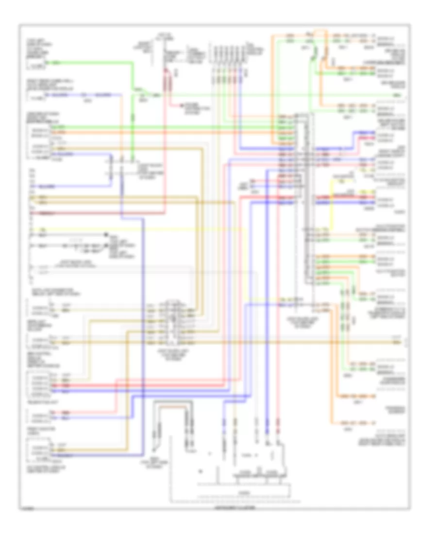Computer Data Lines Wiring Diagram 1 of 2 for Hyundai Azera 2014