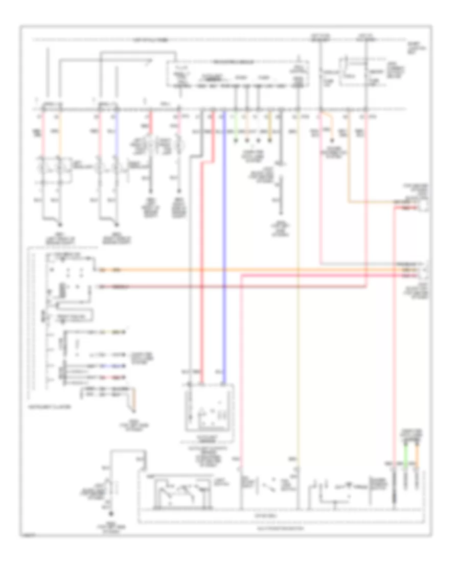 Headlamps Wiring Diagram for Hyundai Azera 2014