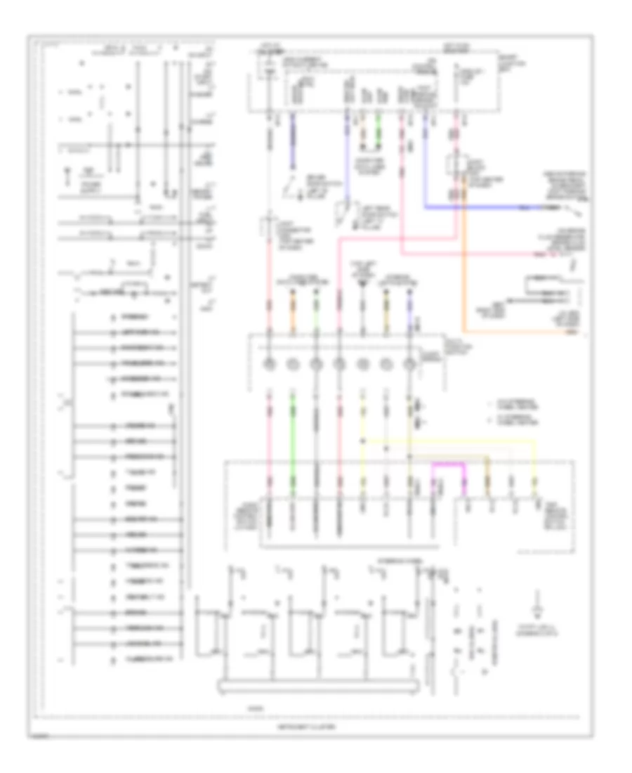 Instrument Cluster Wiring Diagram 1 of 2 for Hyundai Azera 2014