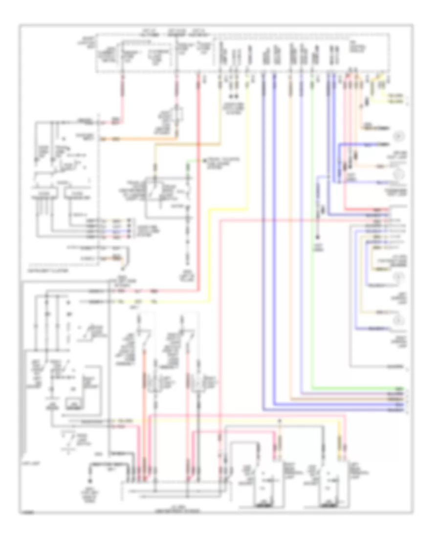 Courtesy Lamps Wiring Diagram with Panoramic Sunroof 1 of 2 for Hyundai Azera 2014