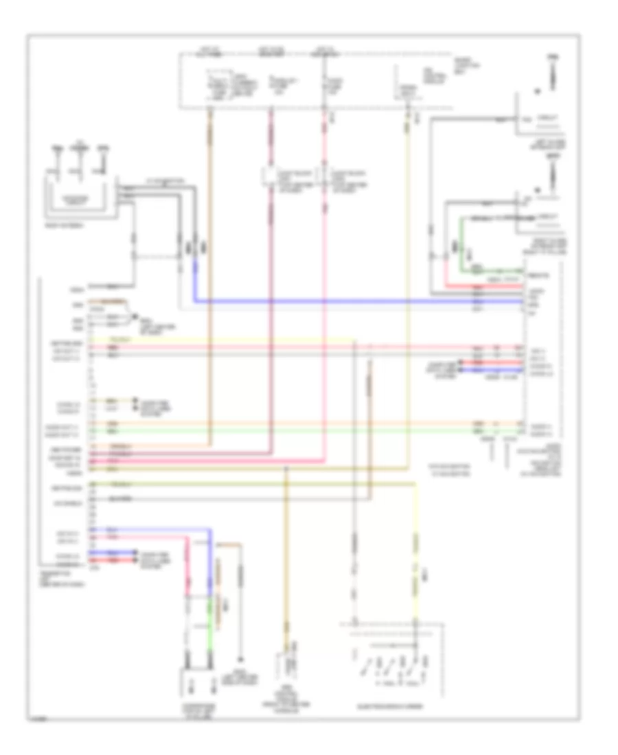 Mobile Telematic System Wiring Diagram for Hyundai Azera 2014