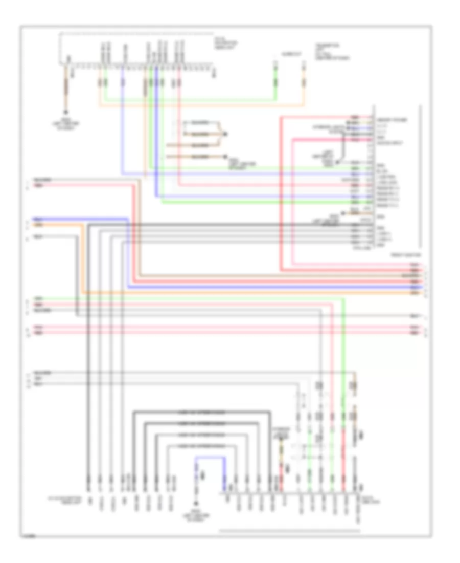 Navigation Wiring Diagram 2 of 4 for Hyundai Azera 2014