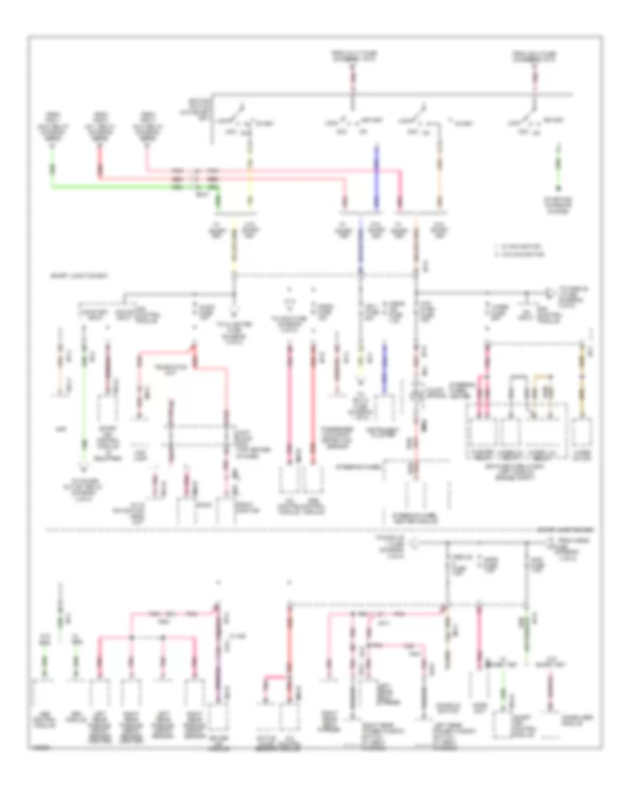 Power Distribution Wiring Diagram 2 of 8 for Hyundai Azera 2014