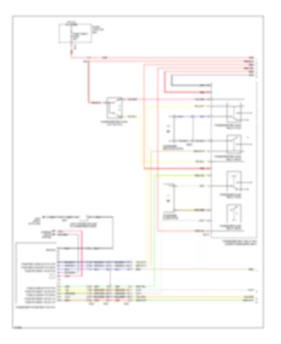 Passenger Power Seat Wiring Diagram 8 Way 1 of 2 for Hyundai Azera 2014
