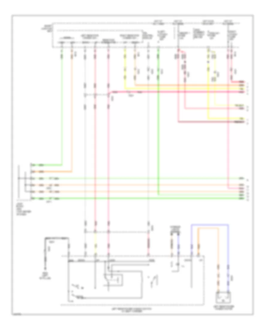 Power Windows Wiring Diagram 1 of 2 for Hyundai Azera 2014