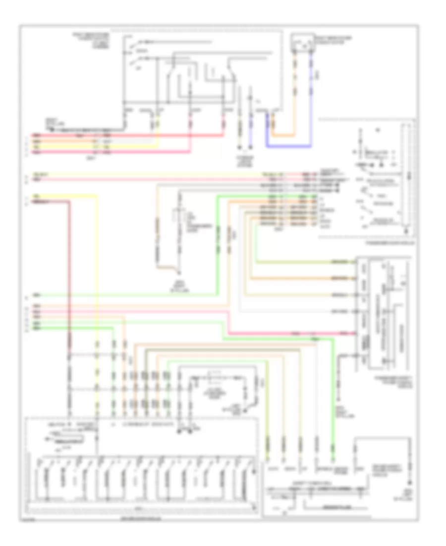 Power Windows Wiring Diagram 2 of 2 for Hyundai Azera 2014