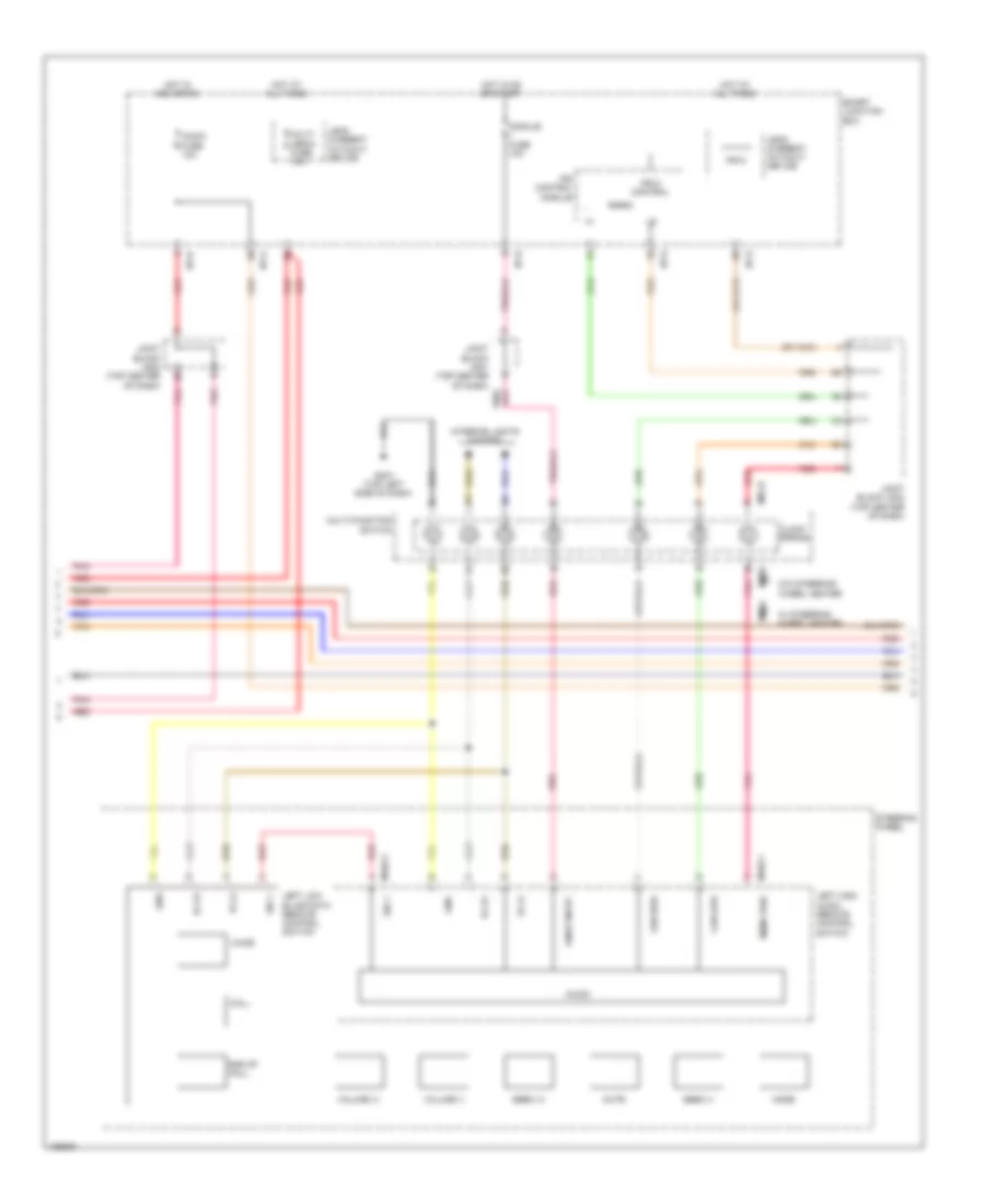 Radio Wiring Diagram with Navigation 3 of 4 for Hyundai Azera 2014