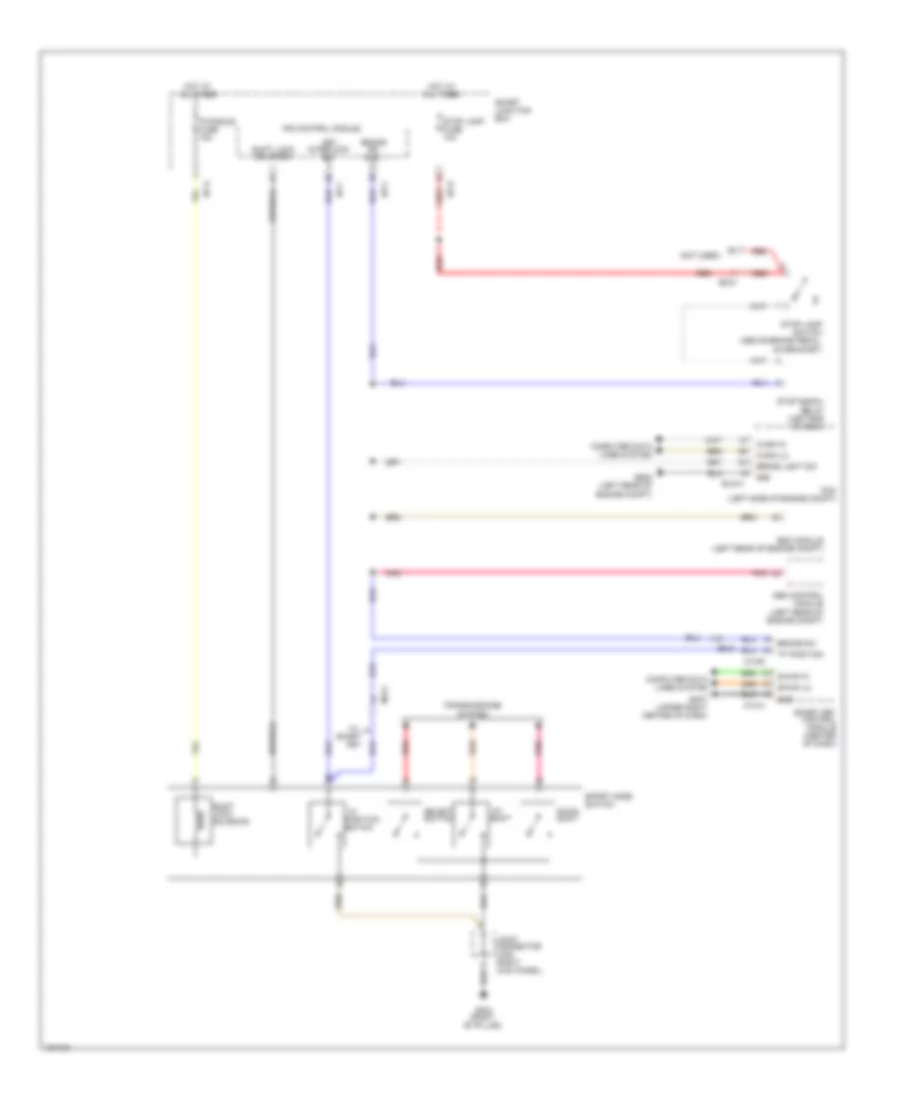 Shift Interlock Wiring Diagram for Hyundai Azera 2014