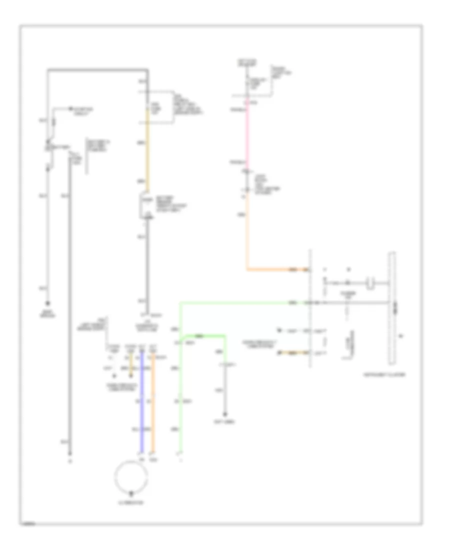 Charging Wiring Diagram for Hyundai Azera 2014