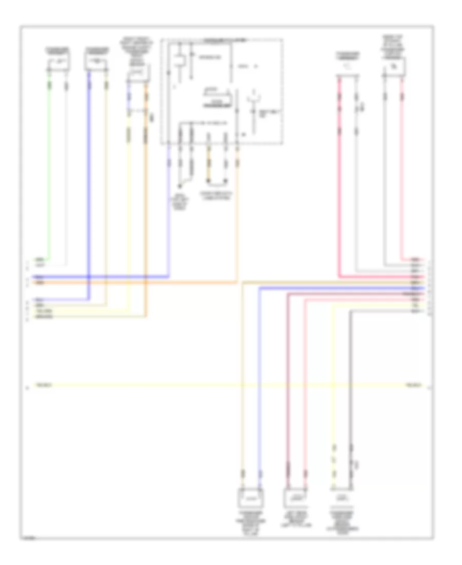 Supplemental Restraints Wiring Diagram 2 of 3 for Hyundai Azera 2014