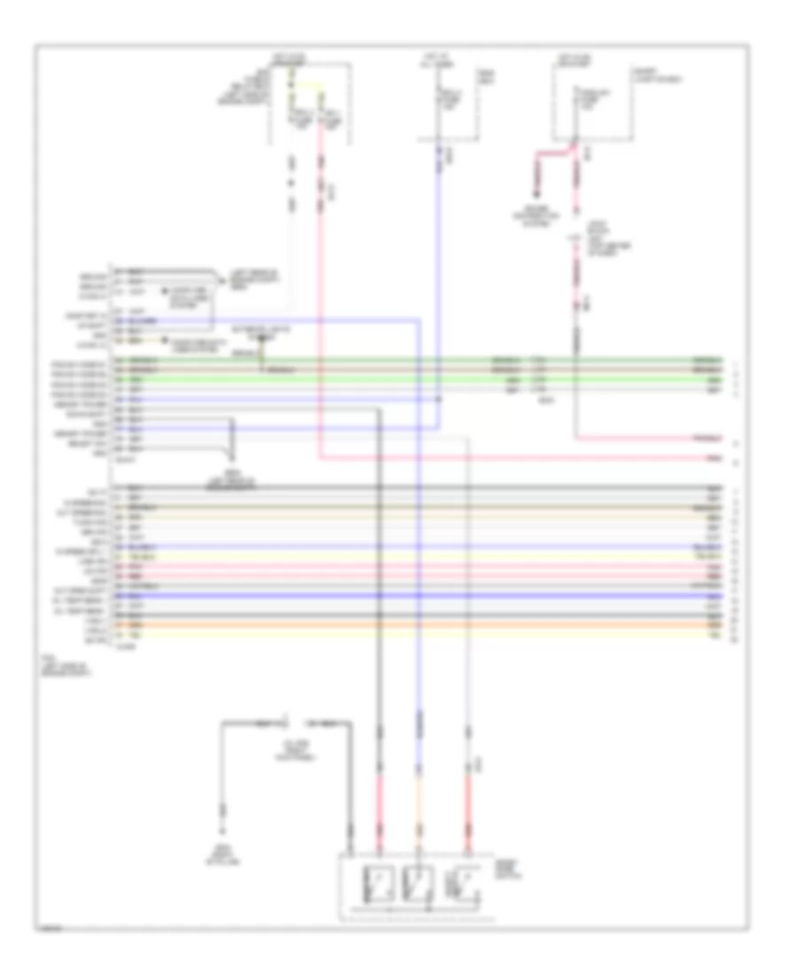 Transmission Wiring Diagram 1 of 2 for Hyundai Azera 2014